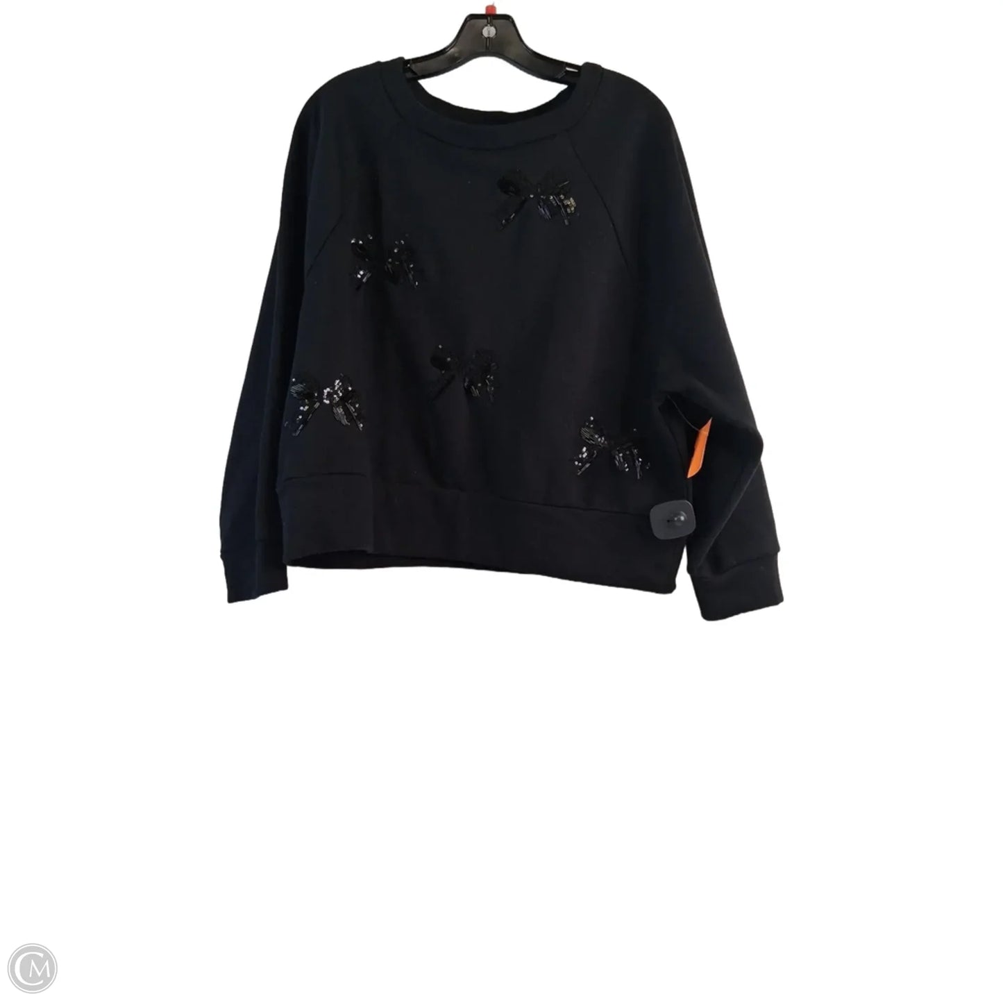Sweatshirt Crewneck By Loft In Black, Size: S