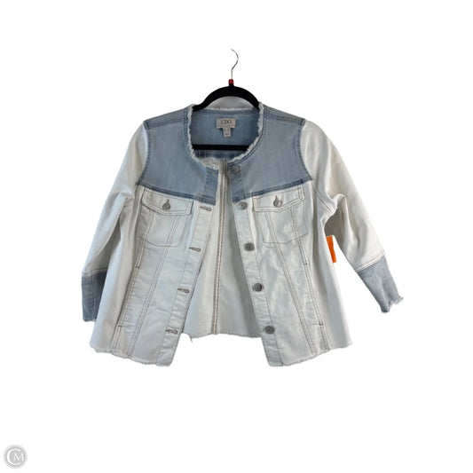 Jacket Denim By Logo In White Denim, Size: S