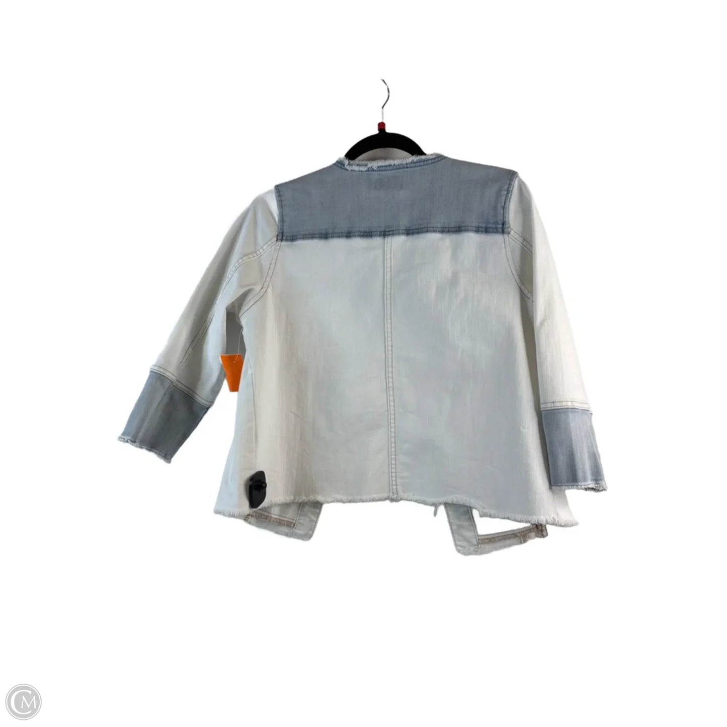 Jacket Denim By Logo In White Denim, Size: S