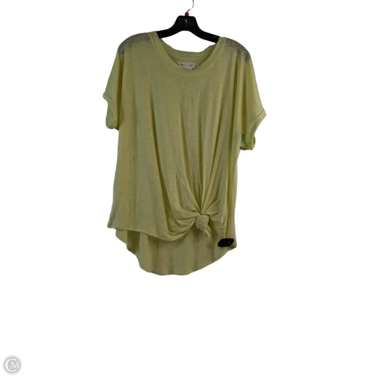 Top Short Sleeve By Lou And Grey In Yellow, Size: M