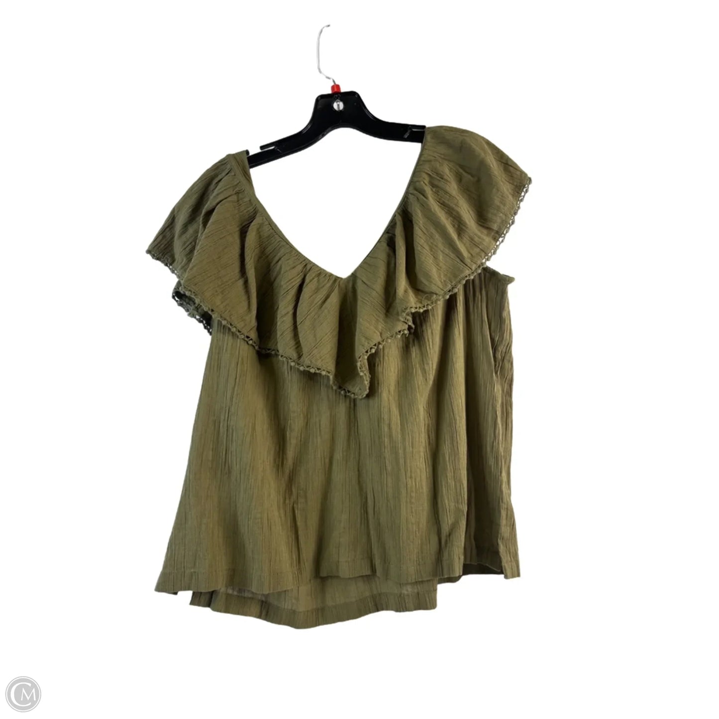 Top Short Sleeve By Loft In Green, Size: S