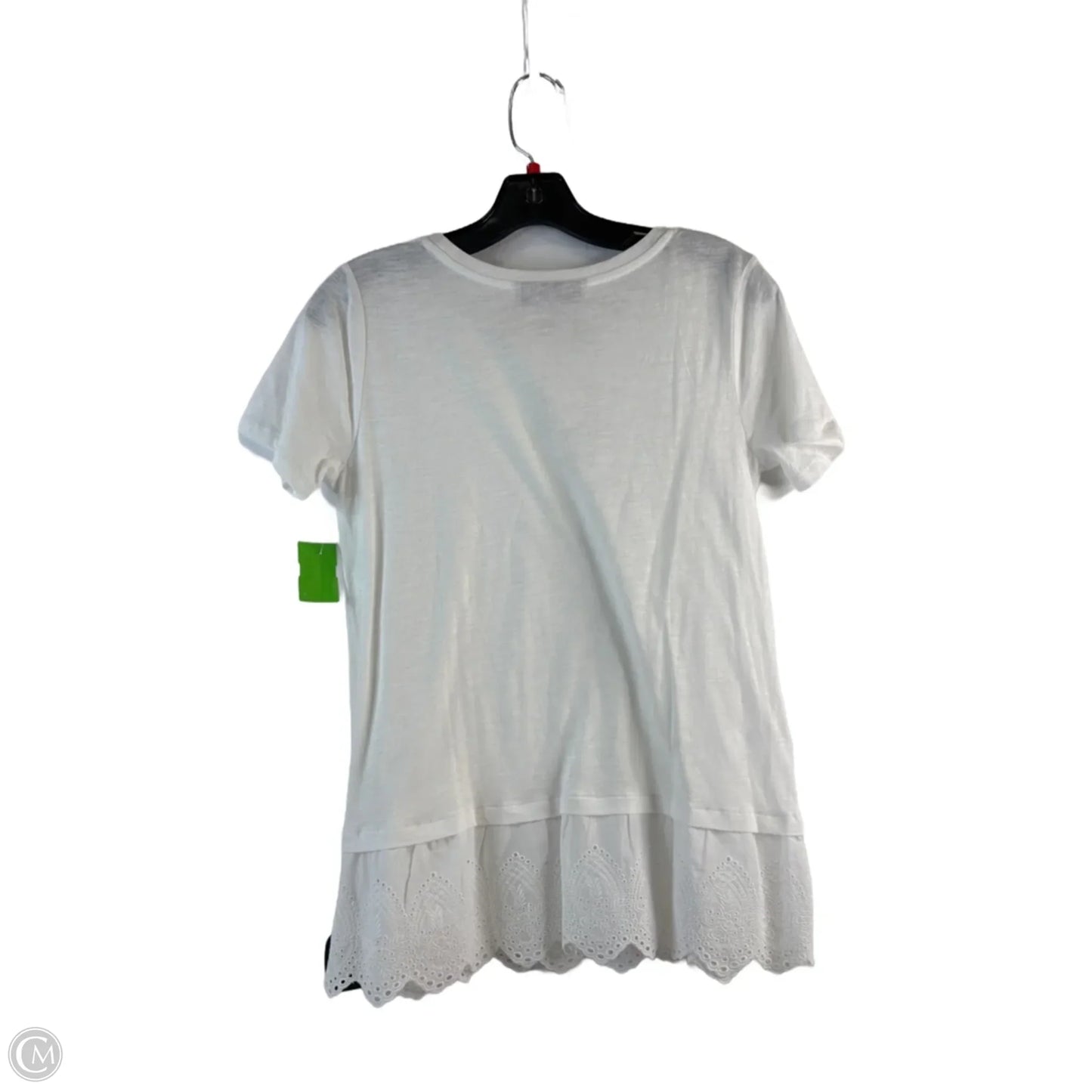 Top Short Sleeve Basic By Loft In White, Size: S