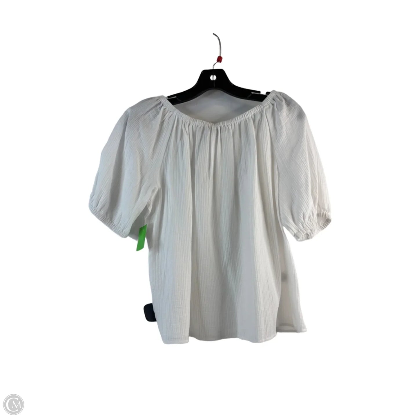 Top Short Sleeve By Loft In White, Size: S