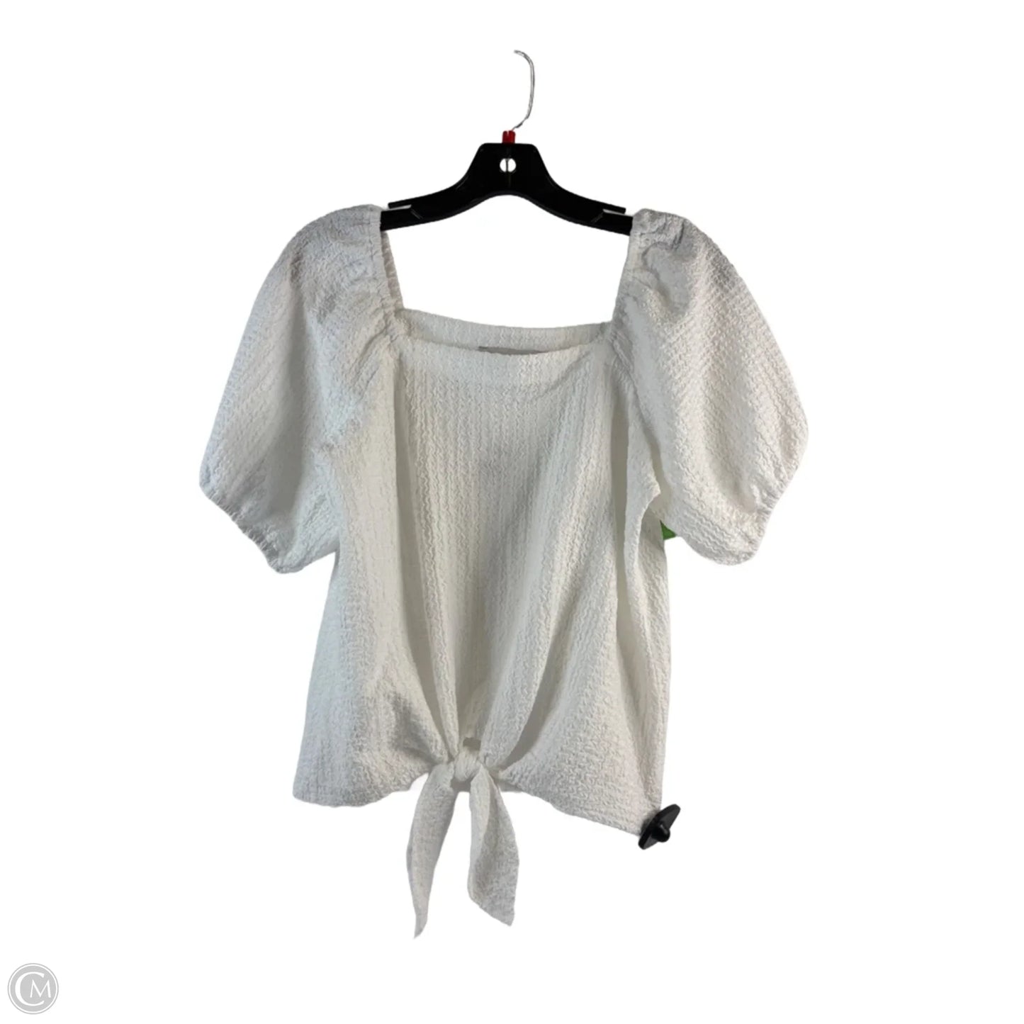 Top Short Sleeve By Loft In White, Size: S