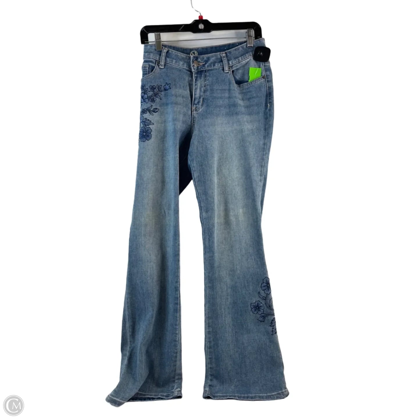 Jeans Boot Cut By W62 In Blue Denim, Size: 8