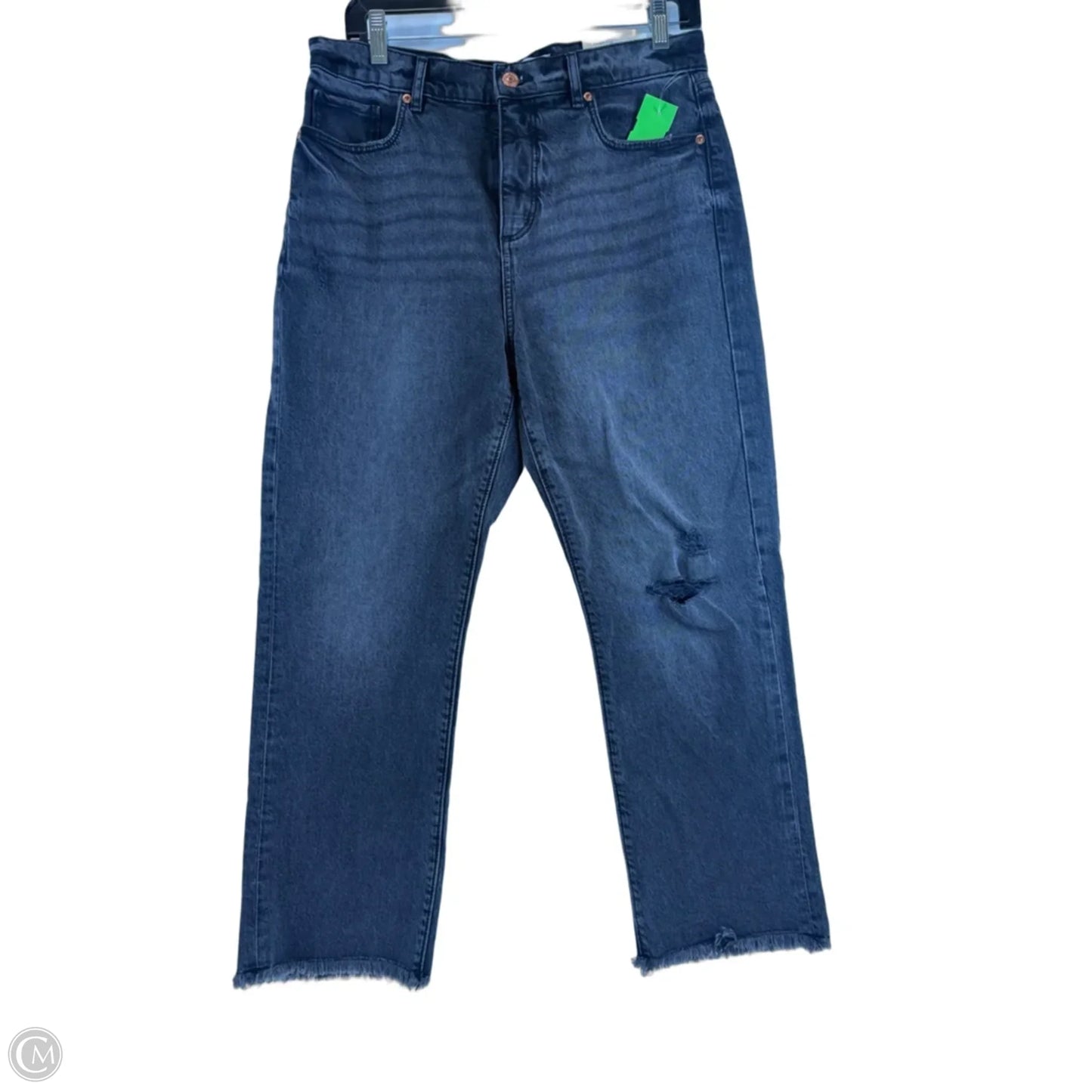 Jeans Cropped By Loft In Black Denim, Size: 8p