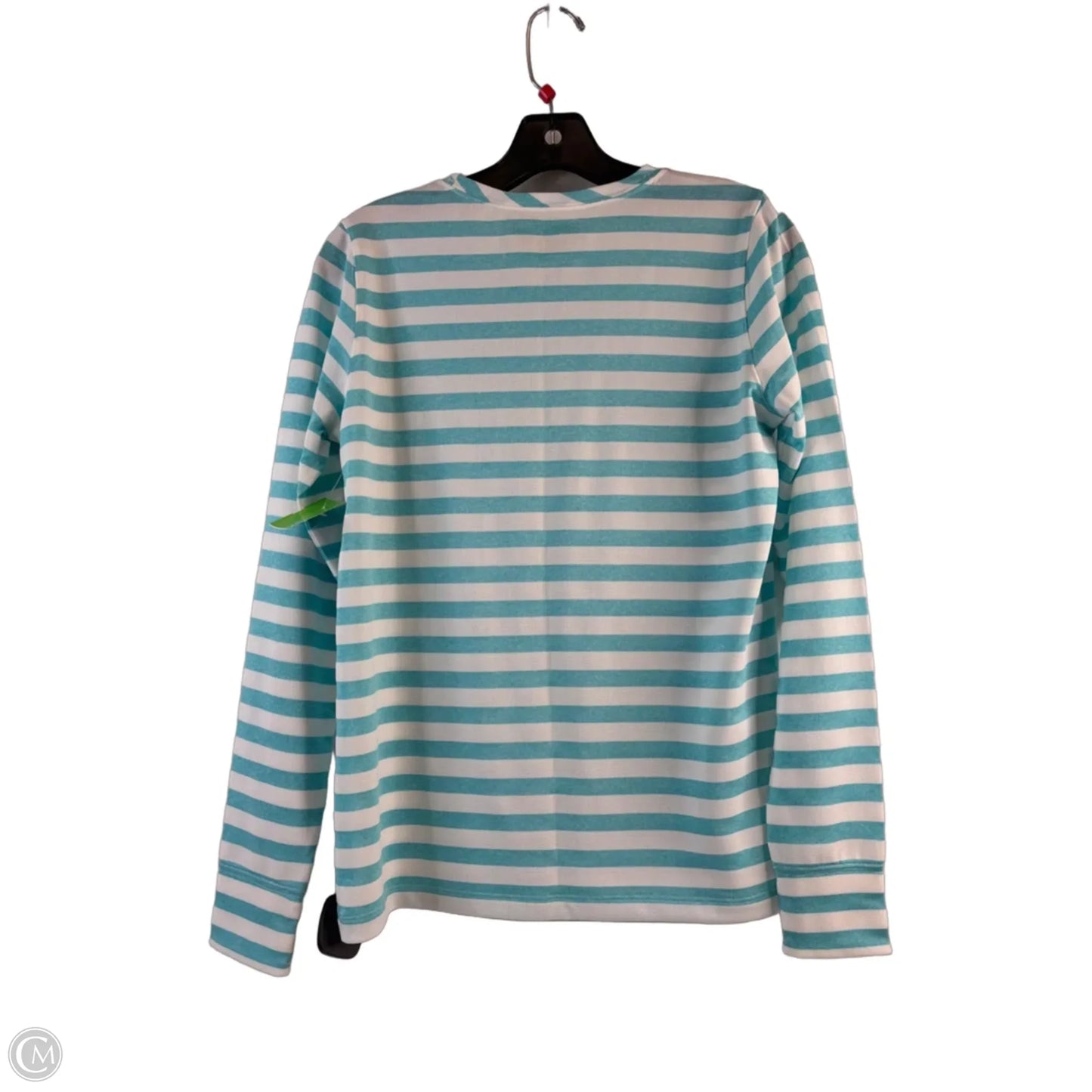 Athletic Top Long Sleeve Crewneck By Vineyard Vines In Blue & White, Size: Xs
