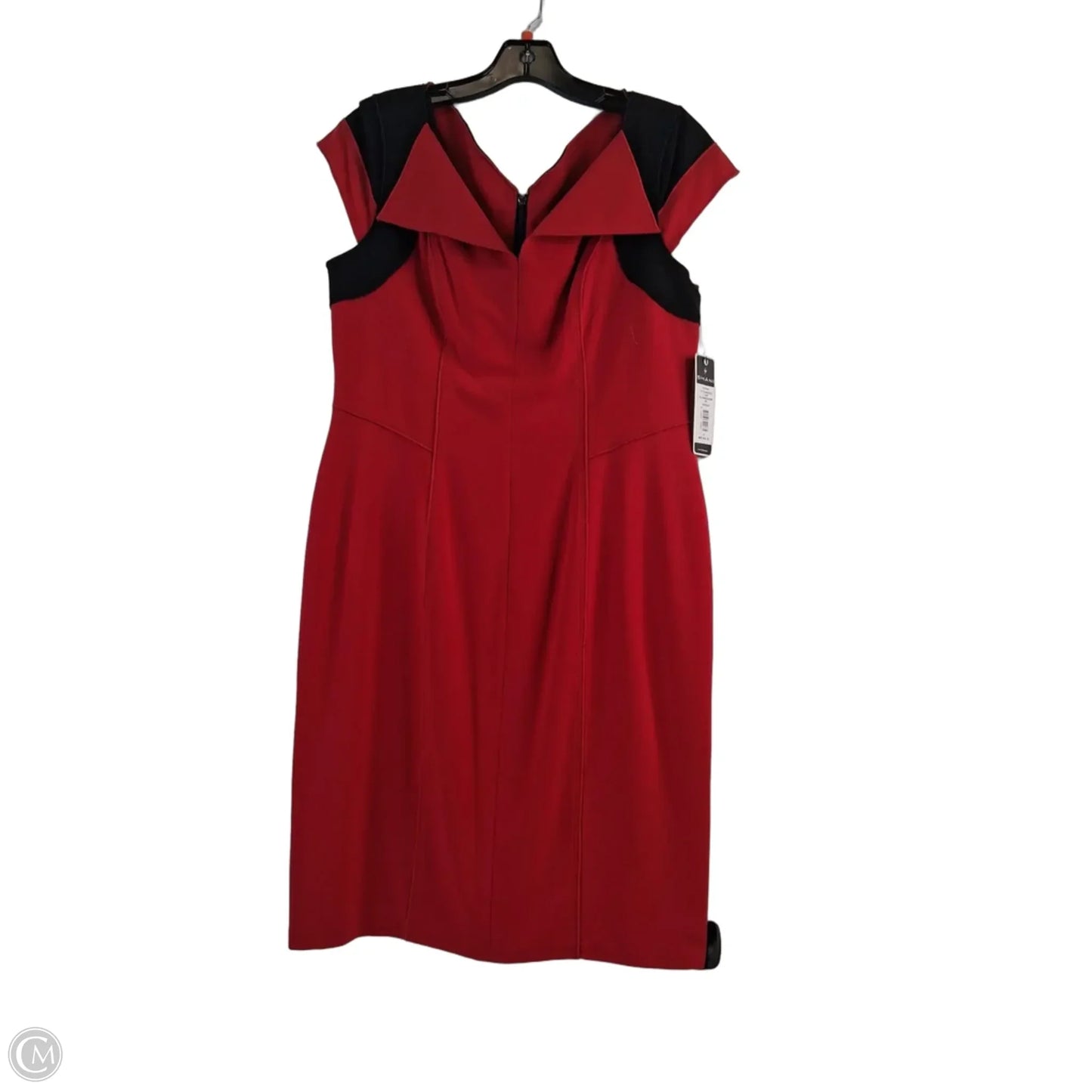 Dress Casual Midi By Clothes Mentor In Black & Red, Size: S