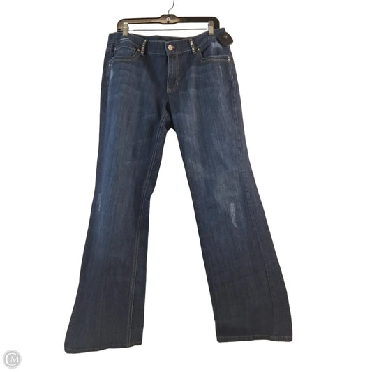 Jeans Boot Cut By White House Black Market In Blue Denim, Size: 14