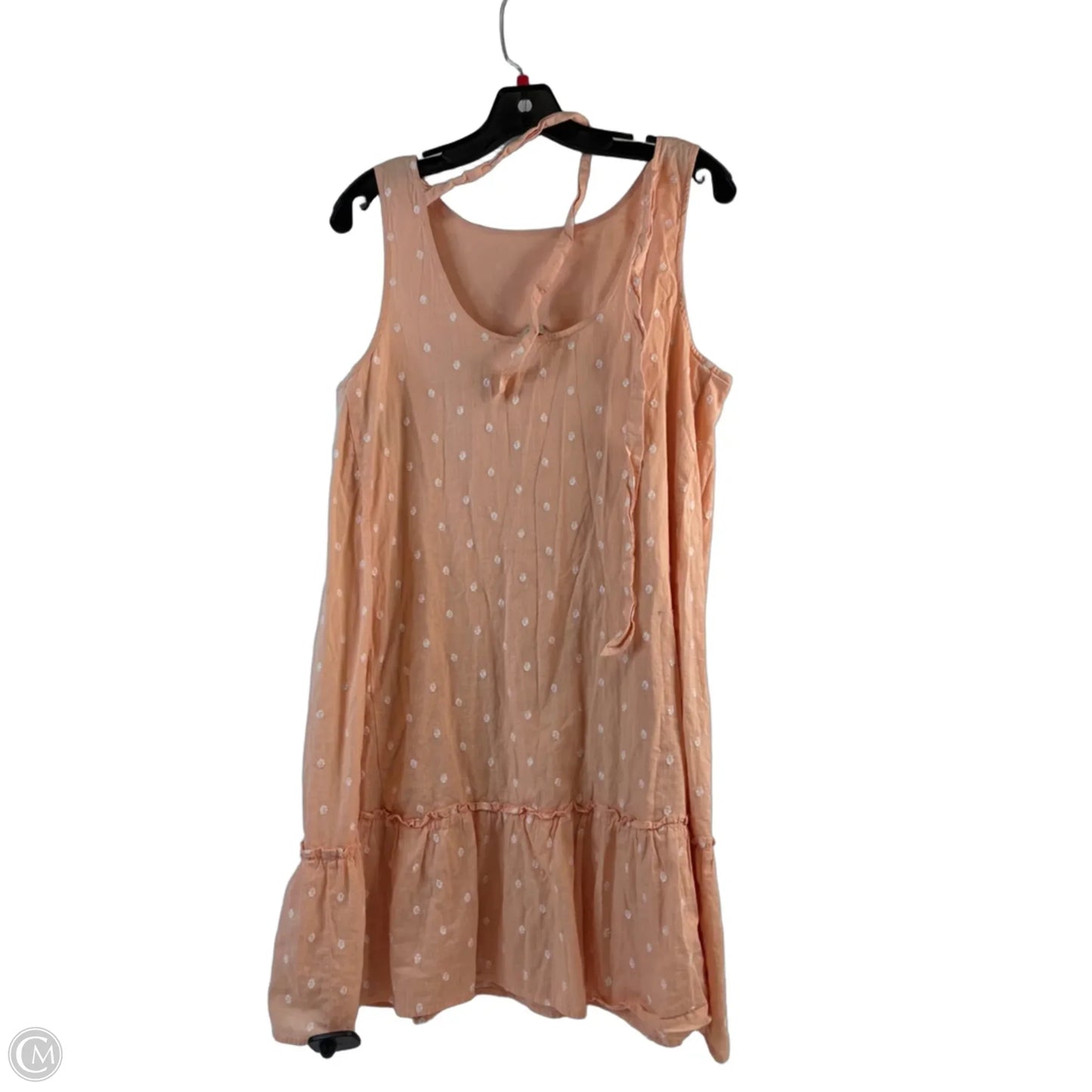 Dress Casual Maxi By Loft In Orange & White, Size: M