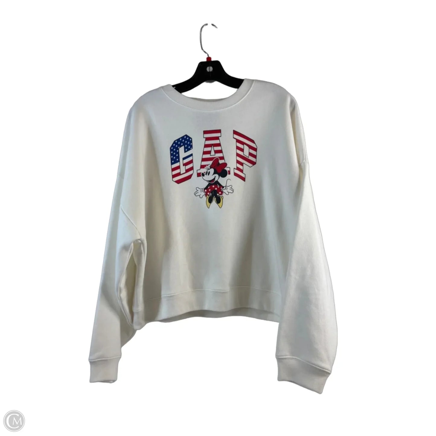 Sweatshirt Crewneck By Gap In Blue & Red & White, Size: L