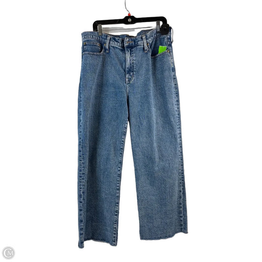 Jeans Wide Leg By J. Crew In Blue Denim, Size: 12