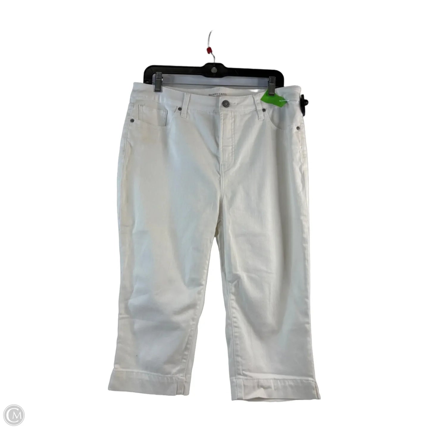 Jeans Cropped By Chicos In White, Size: 14