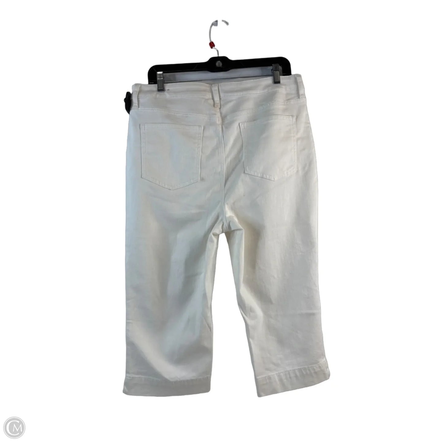 Jeans Cropped By Chicos In White, Size: 14