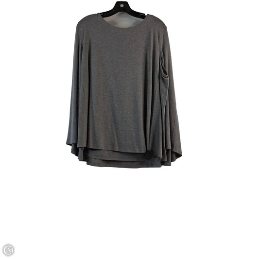 Top Long Sleeve By J. Jill In Grey, Size: Xl