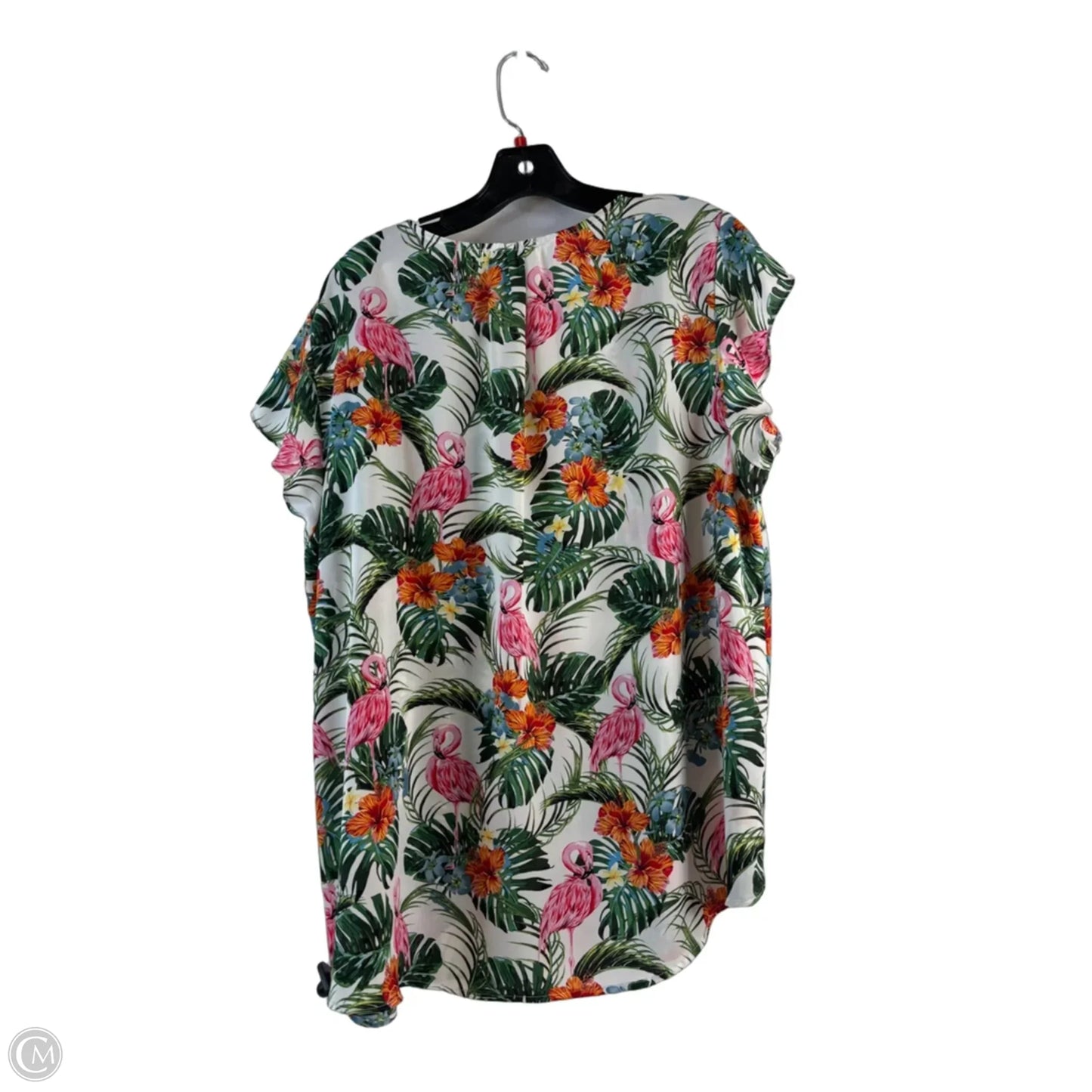 Top Short Sleeve By Cynthia Rowley In Tropical Print, Size: 1x