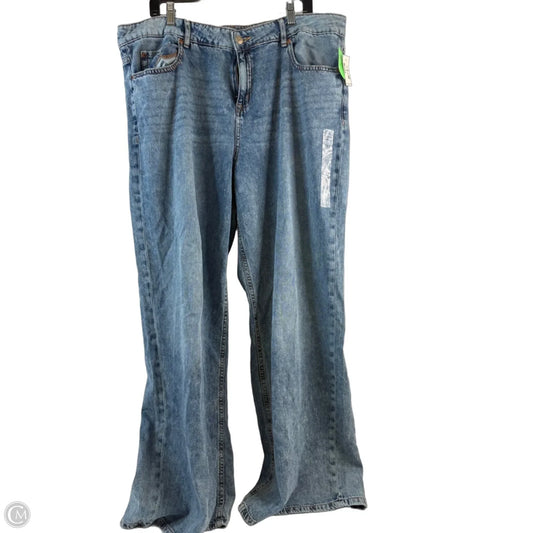Jeans Wide Leg By Aeropostale In Blue Denim, Size: 16