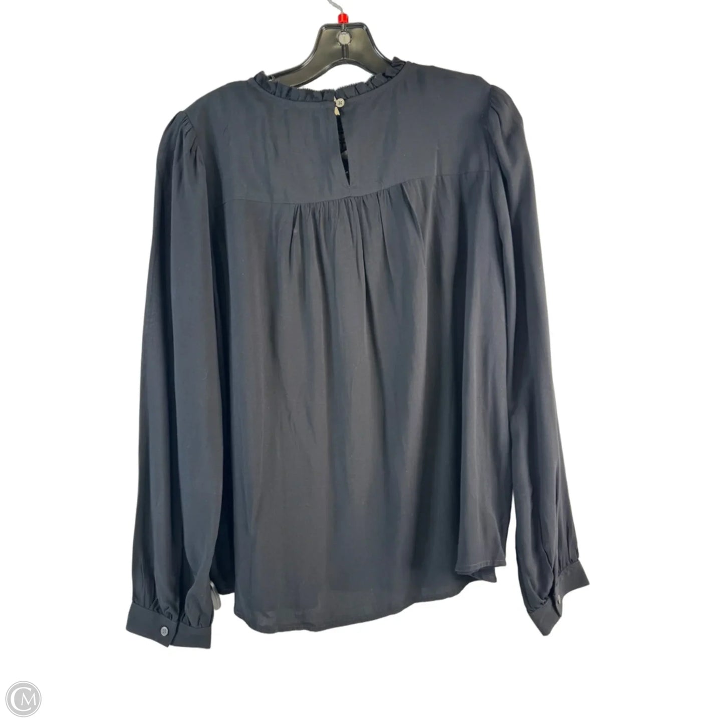 Top Long Sleeve By Loft In Black, Size: Lp