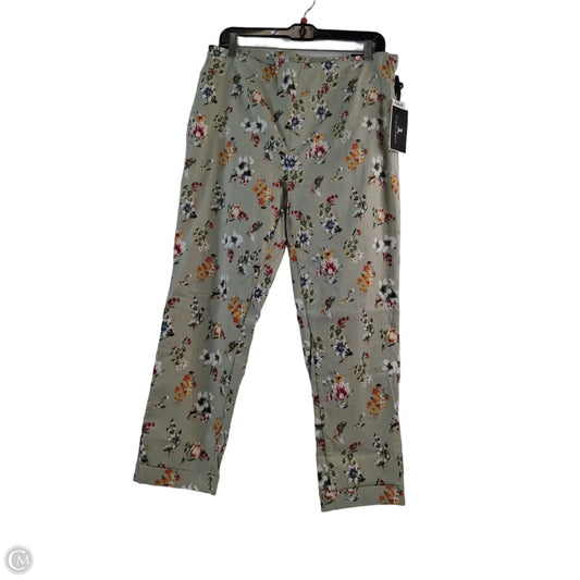 Pants Cropped By Jules & Leopold In Green & Orange, Size: 12
