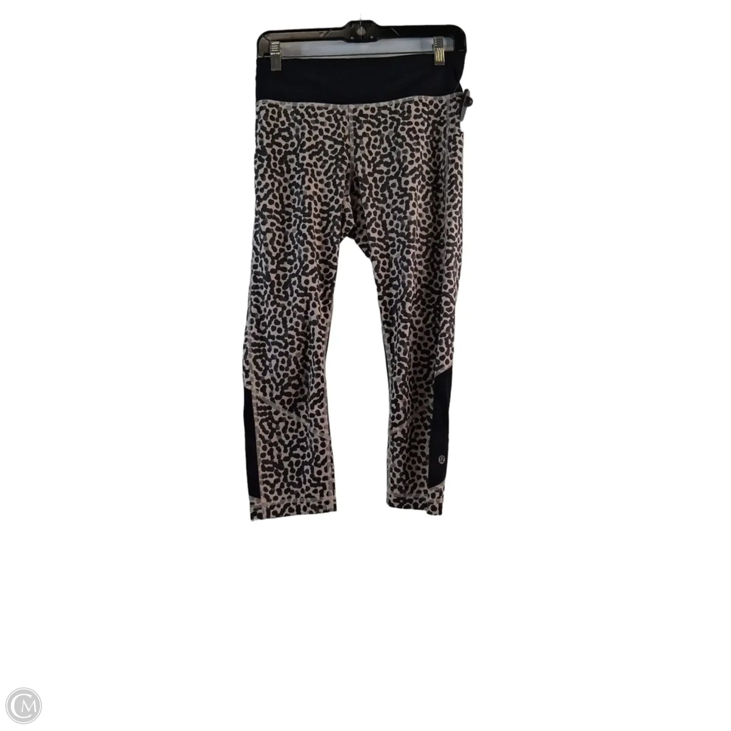 Athletic Capris By Lululemon In Leopard Print, Size: 10