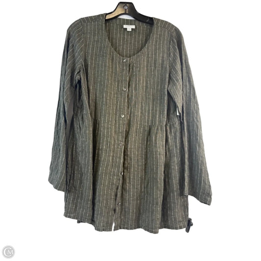 Top Long Sleeve By Pure Jill In Green, Size: S
