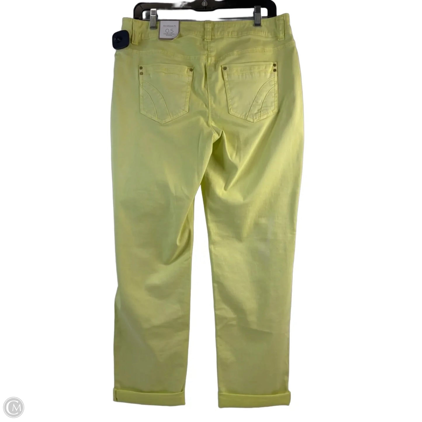 Jeans Cropped By Chicos In Yellow, Size: 6