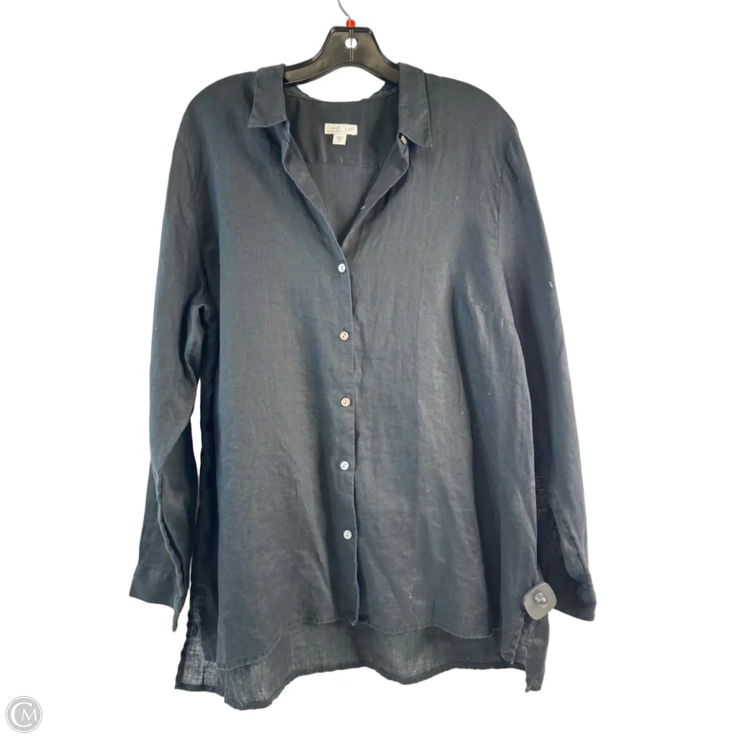 Top Long Sleeve By J. Jill In Black, Size: L