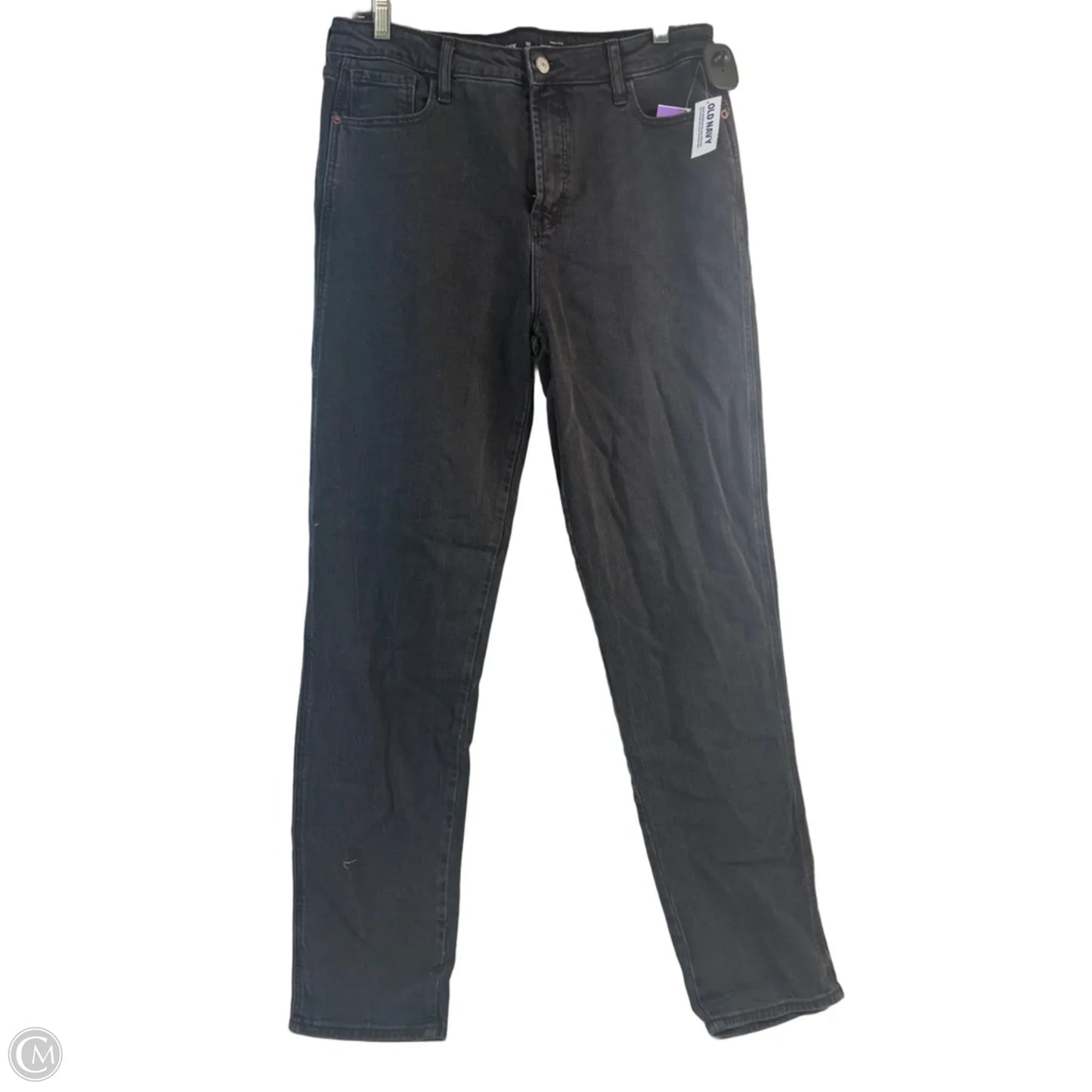 Jeans Skinny By Old Navy In Black Denim, Size: 10l