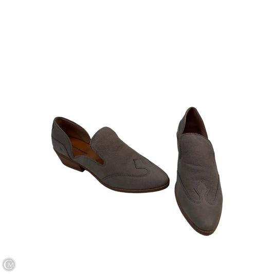 Shoes Heels Block By Lucky Brand In Grey, Size: 8.5