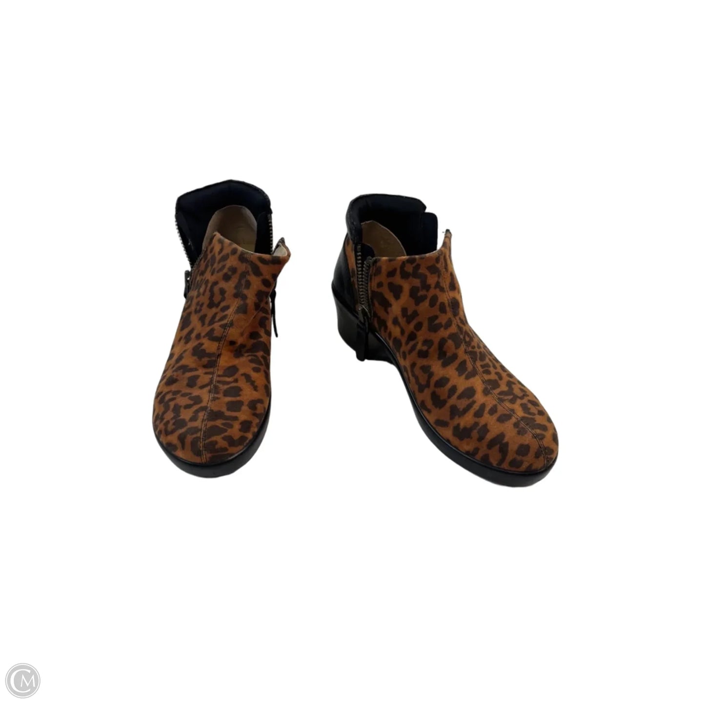 Shoes Heels Wedge By Alegria In Animal Print, Size: 6.5
