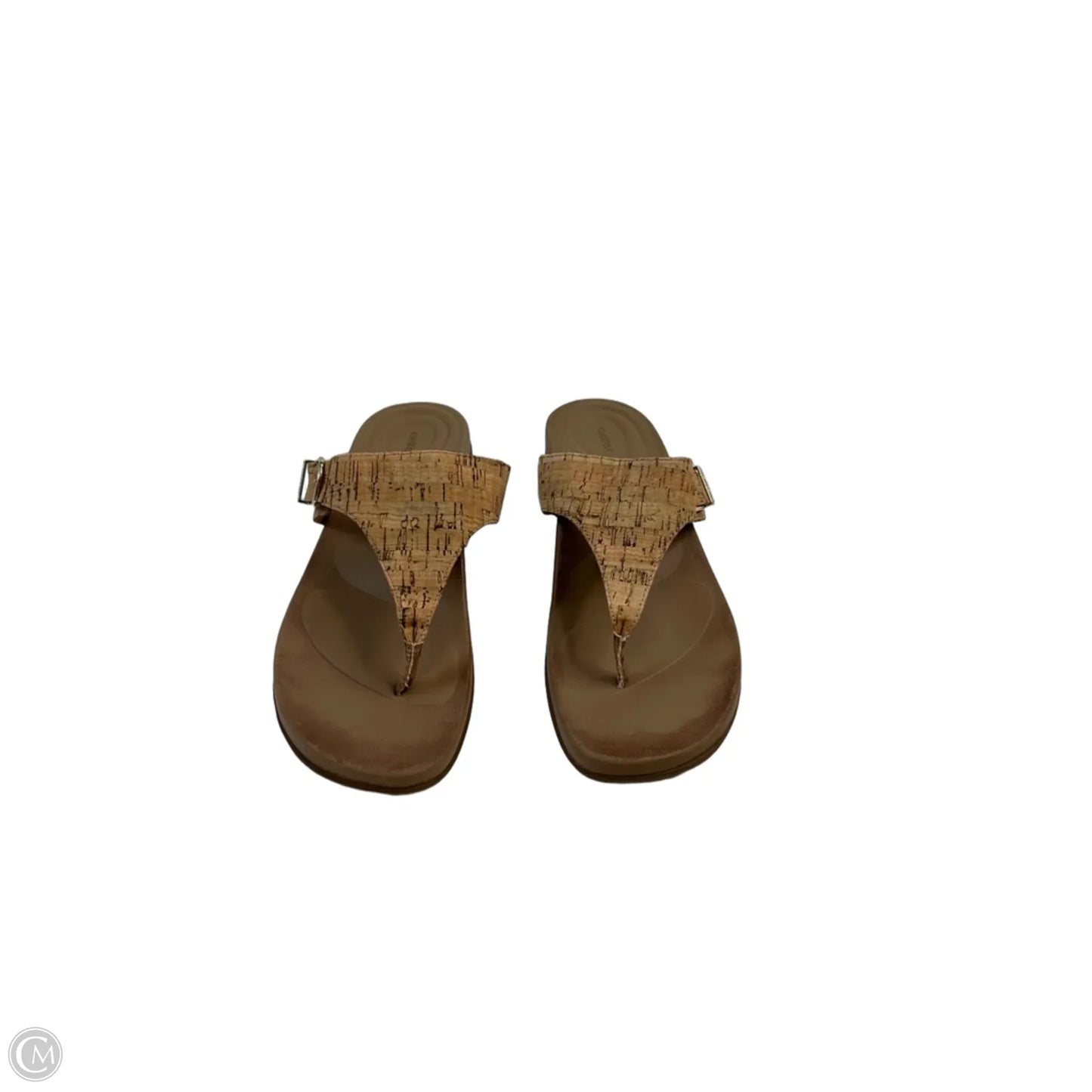 Sandals Flip Flops By Aetrex In Brown, Size: 10.5