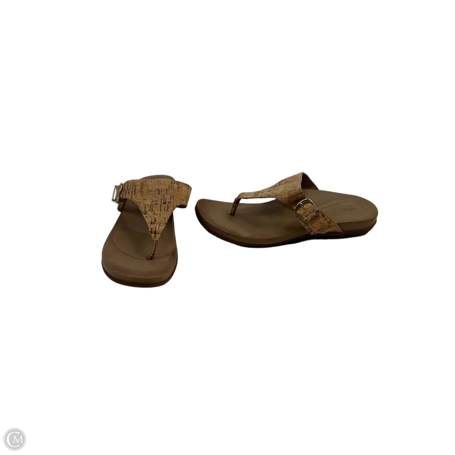 Sandals Flip Flops By Aetrex In Brown, Size: 10.5