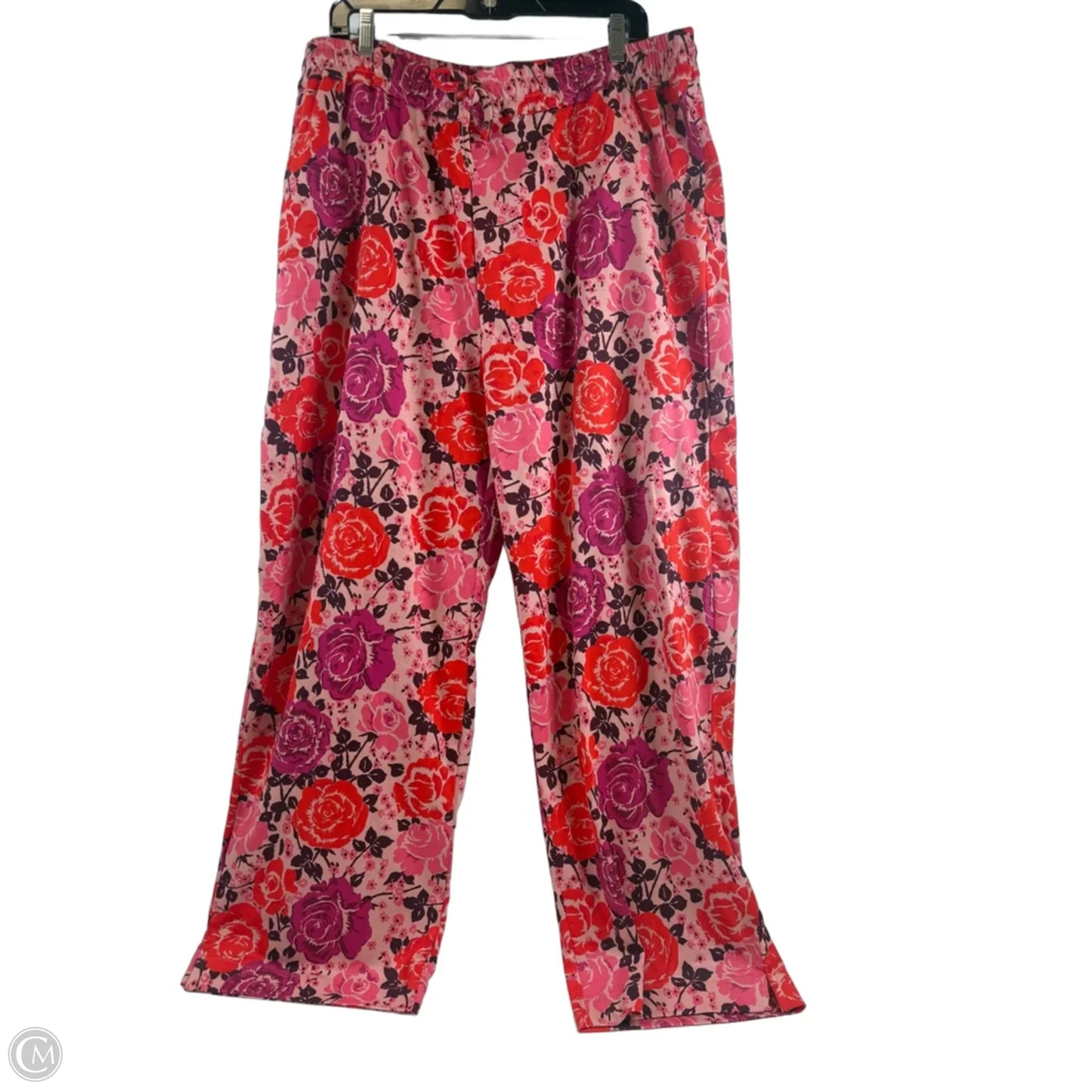 Pajama Pants By Vera Bradley In Pink & Red, Size: Xl
