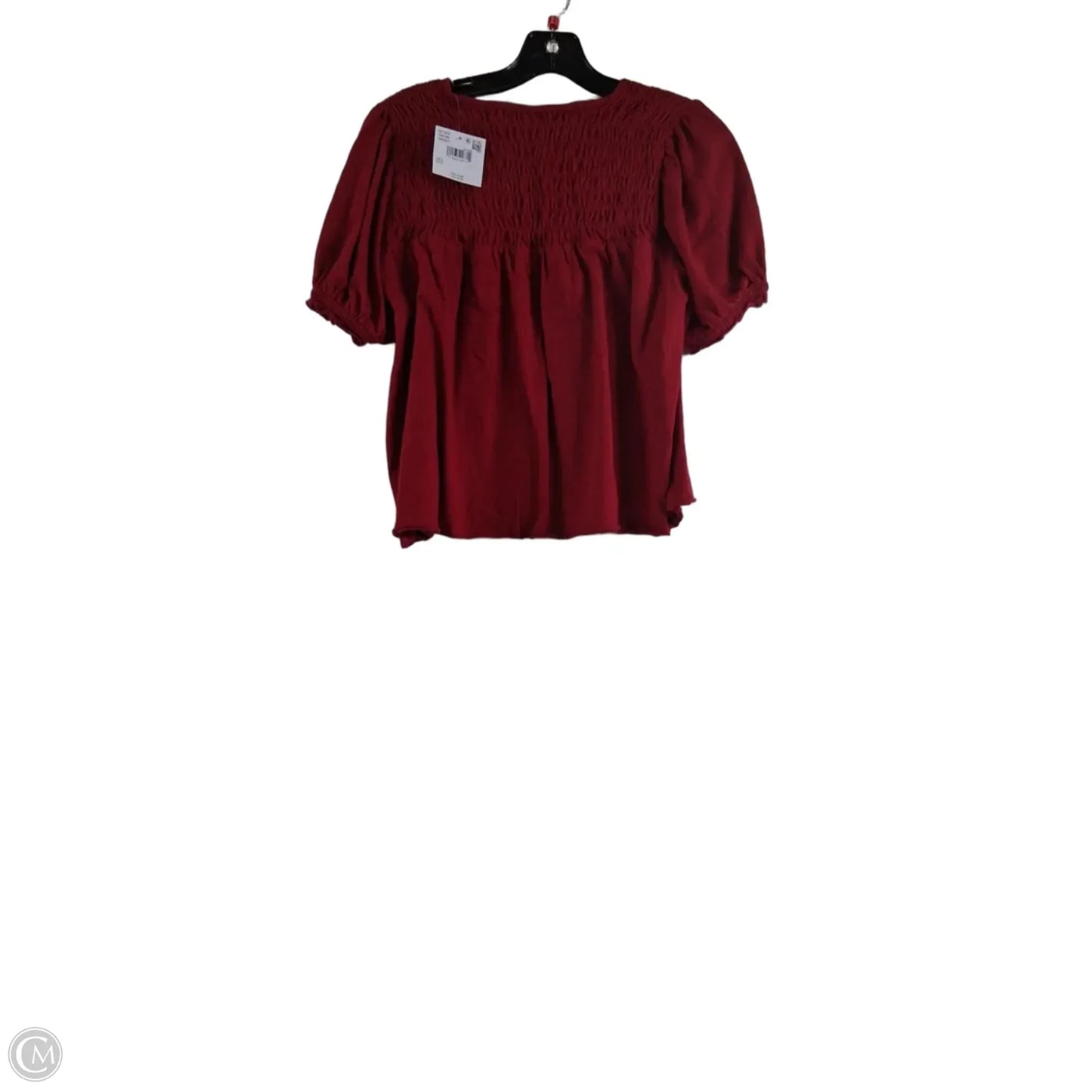 Top Short Sleeve By American Eagle In Red, Size: S