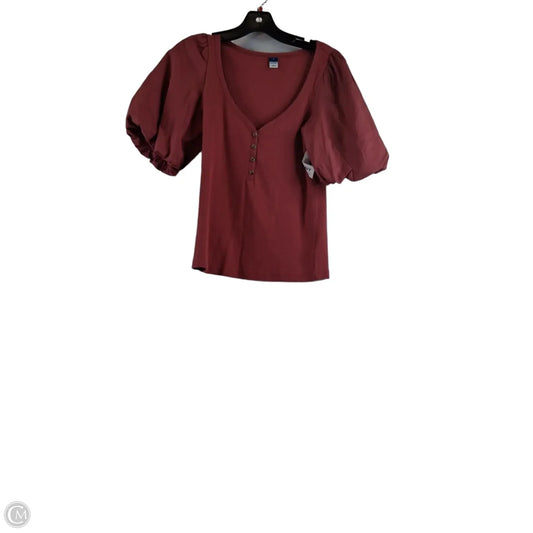 Top Short Sleeve By Old Navy In Coral, Size: M