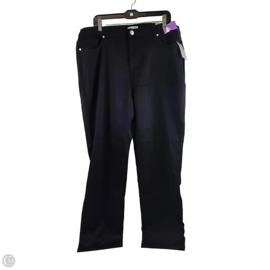 Jeans Straight By Clothes Mentor In Black Denim, Size: 20