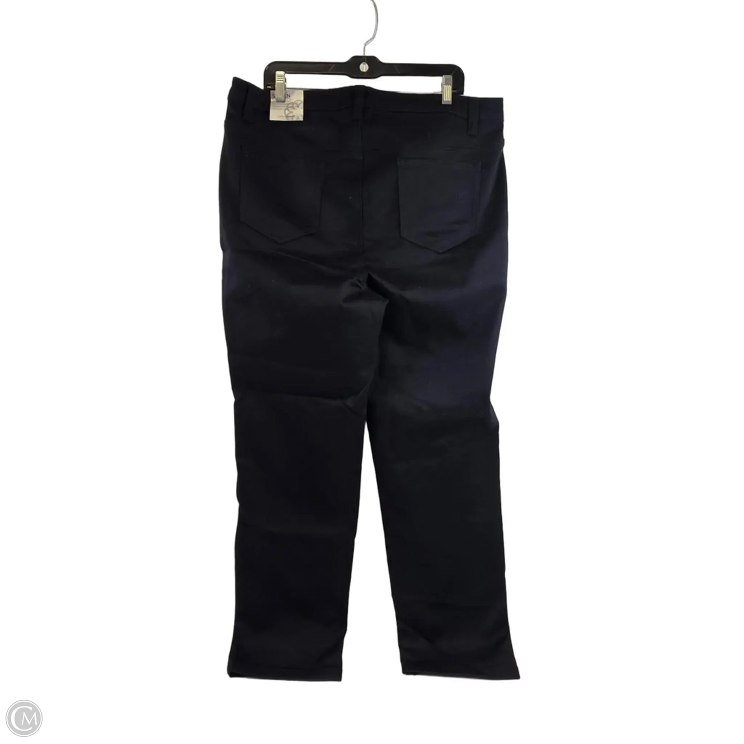 Jeans Straight By Clothes Mentor In Black Denim, Size: 20