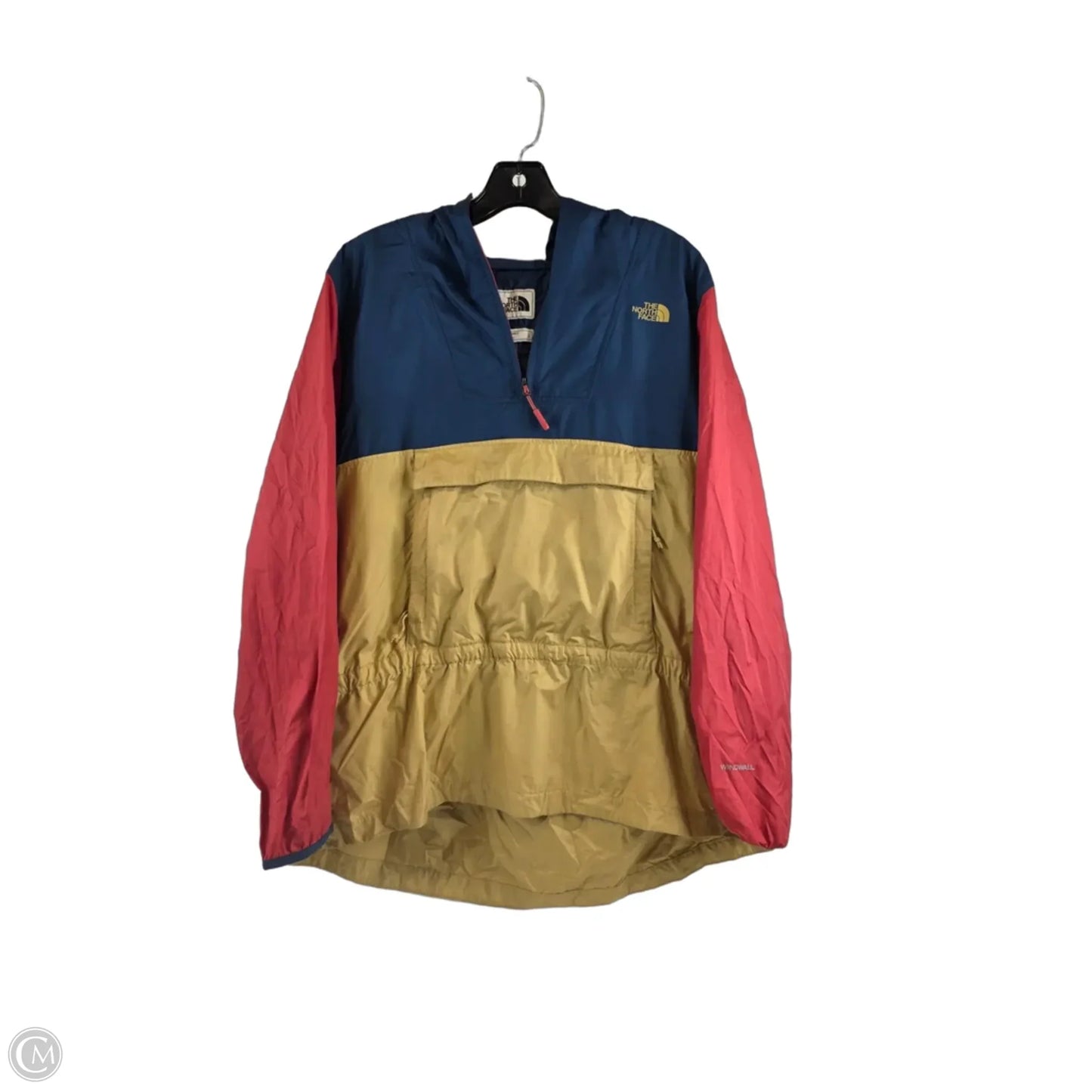 Athletic Jacket By The North Face In Blue & Yellow, Size: L