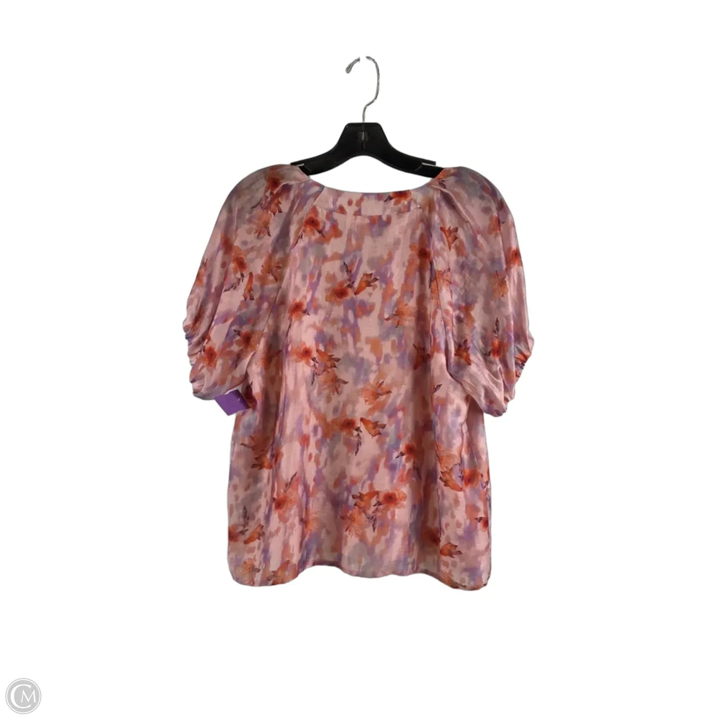Top Short Sleeve By Melloday In Pink & Purple, Size: S