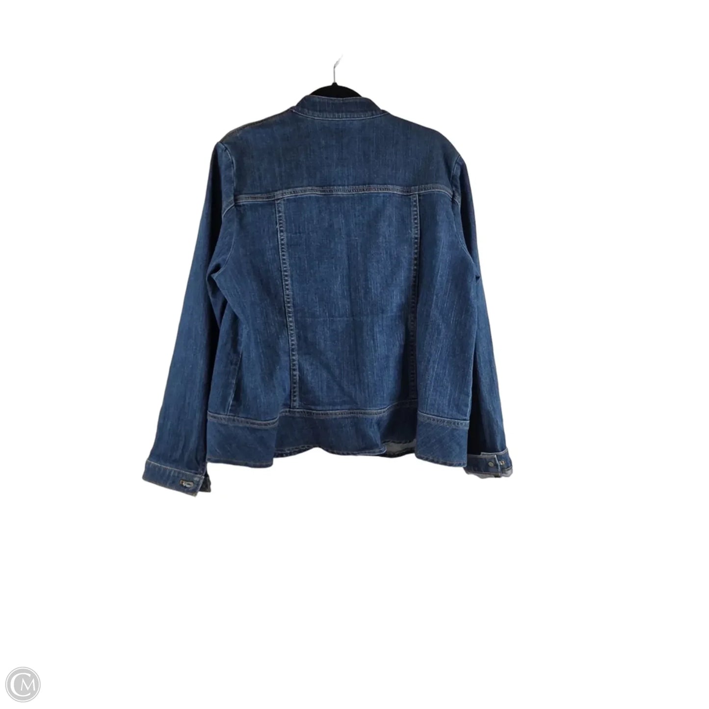 Jacket Denim By Coldwater Creek In Blue Denim, Size: L