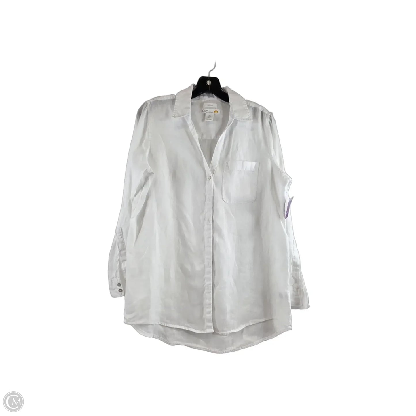 Top Long Sleeve By C And C In White, Size: S