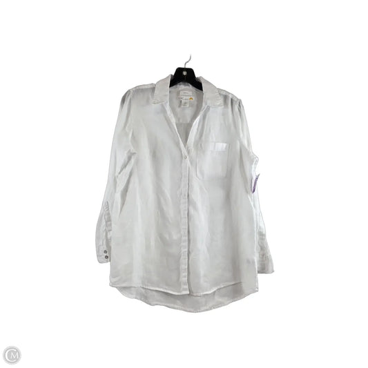 Top Long Sleeve By C And C In White, Size: S
