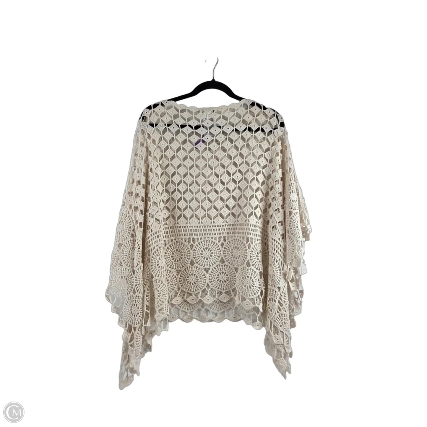 Top Short Sleeve By Chicos In Cream, Size: Xl
