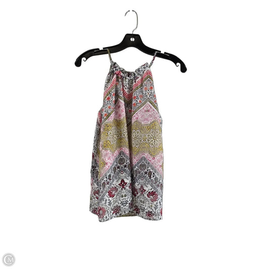 Top Sleeveless By Loft In Red & White, Size: Xs