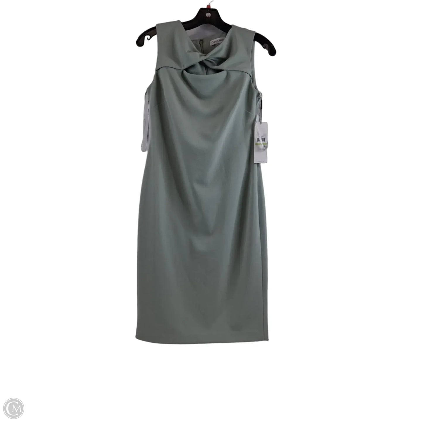 Dress Casual Midi By Calvin Klein In Green, Size: S