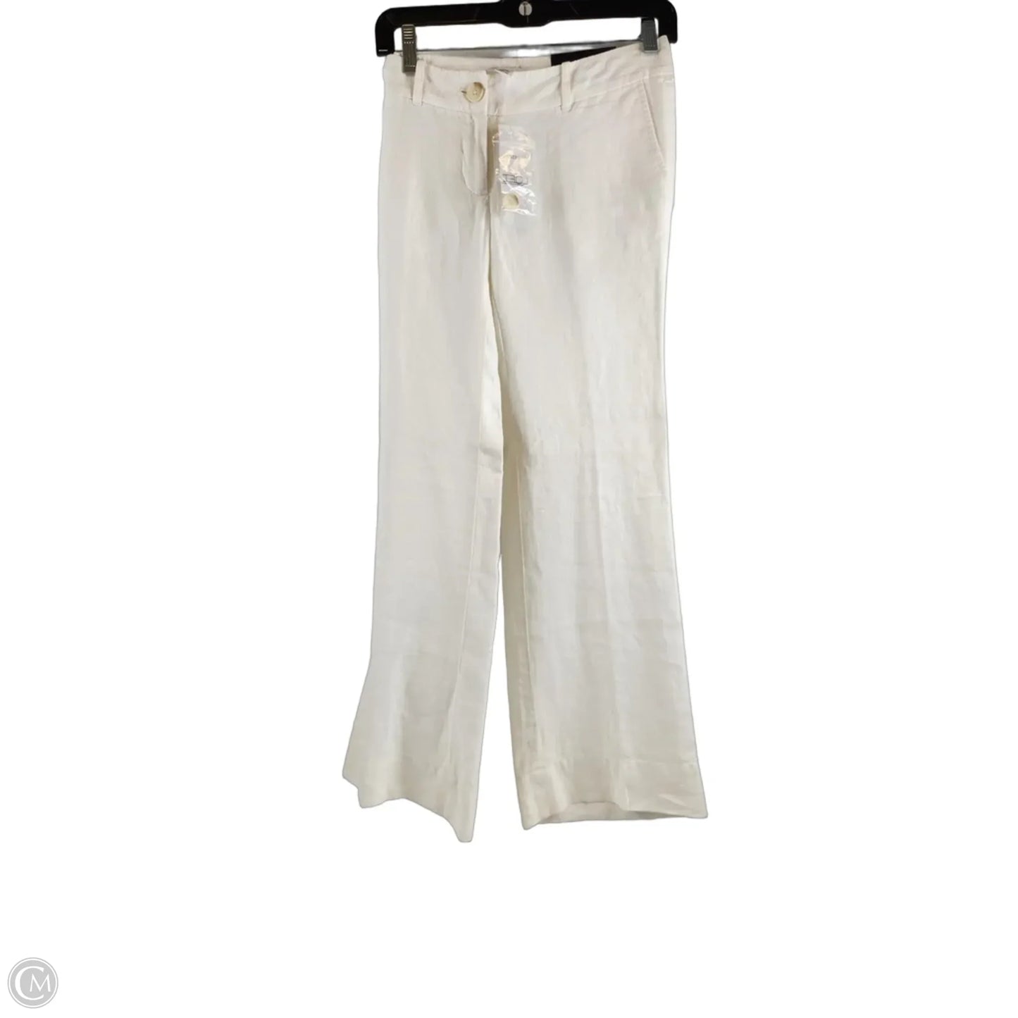 Pants Linen By Loft In Cream, Size: 2p