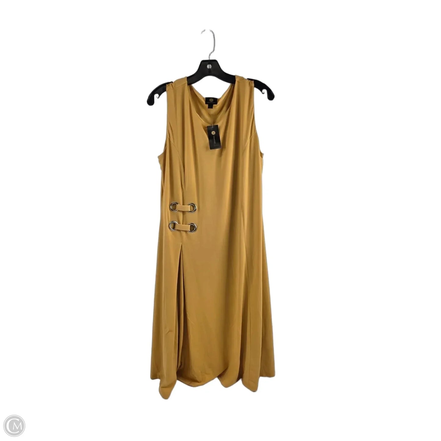 Dress Casual Midi By Jm Collections In Yellow, Size: L
