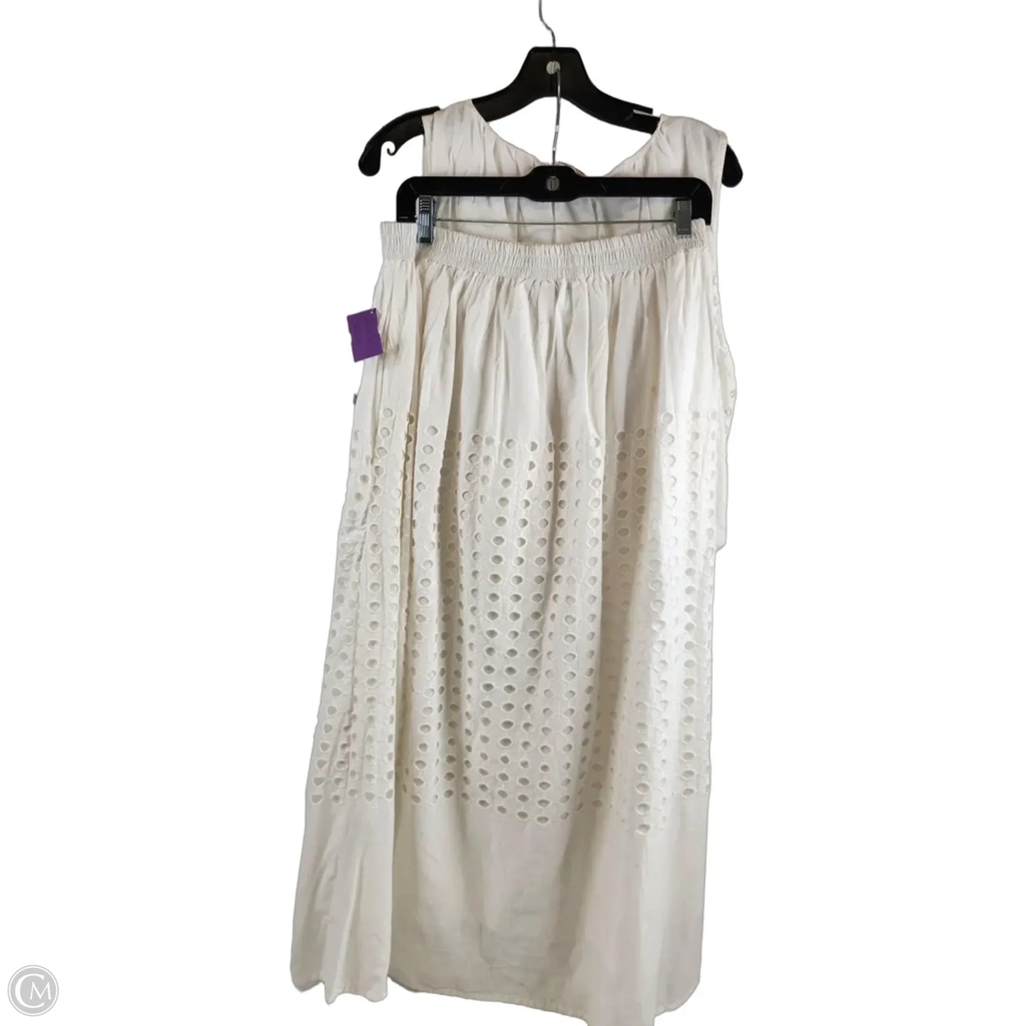 Skirt Set 2pc By Cmf In White, Size: M