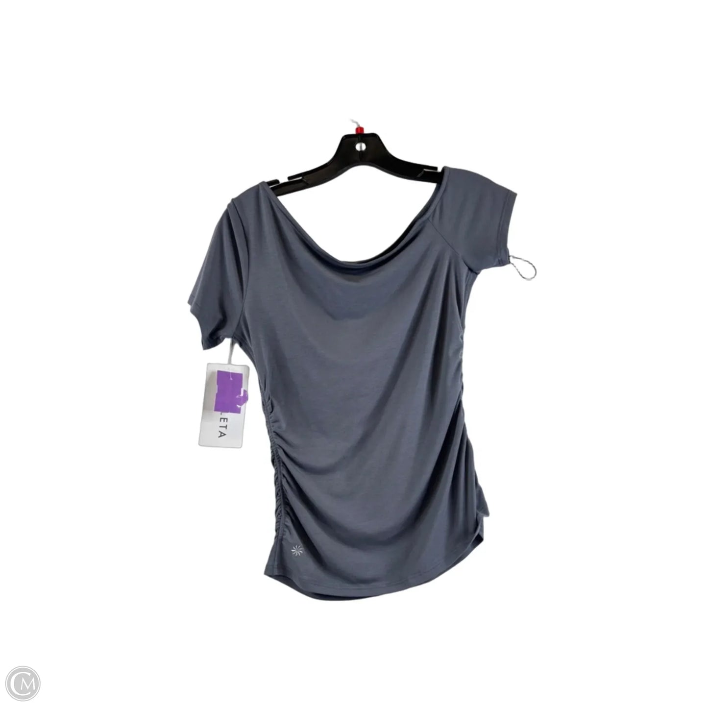 Athletic Top Short Sleeve By Athleta In Grey, Size: Sp