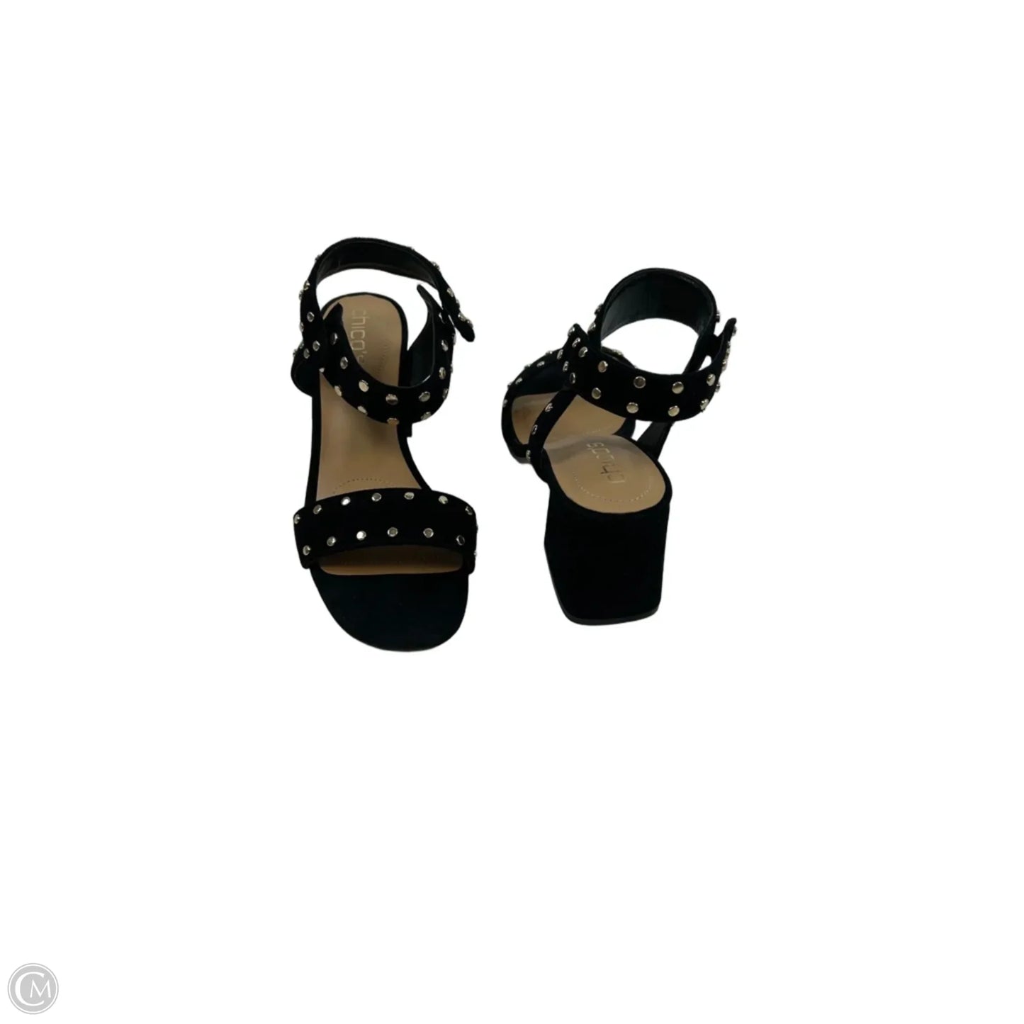 Sandals Heels Block By Chicos In Black, Size: 7